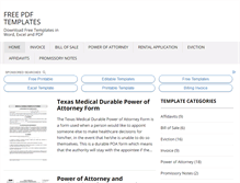 Tablet Screenshot of pdftemplates.net